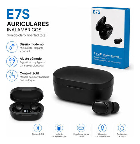 Audifonos Bluetooth Inalambricos In Ear Estuche Carga Tactil