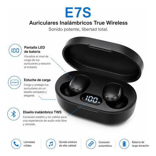 Audifonos Bluetooth Inalambricos In Ear Estuche Carga Tactil