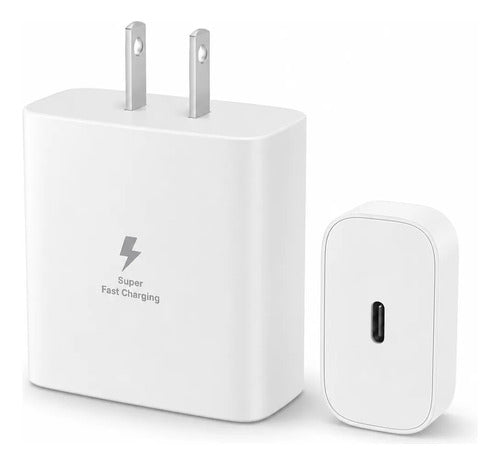 Cargador Pared 45w Usb C Carga Rapida Samsung iPhone Xiaomi