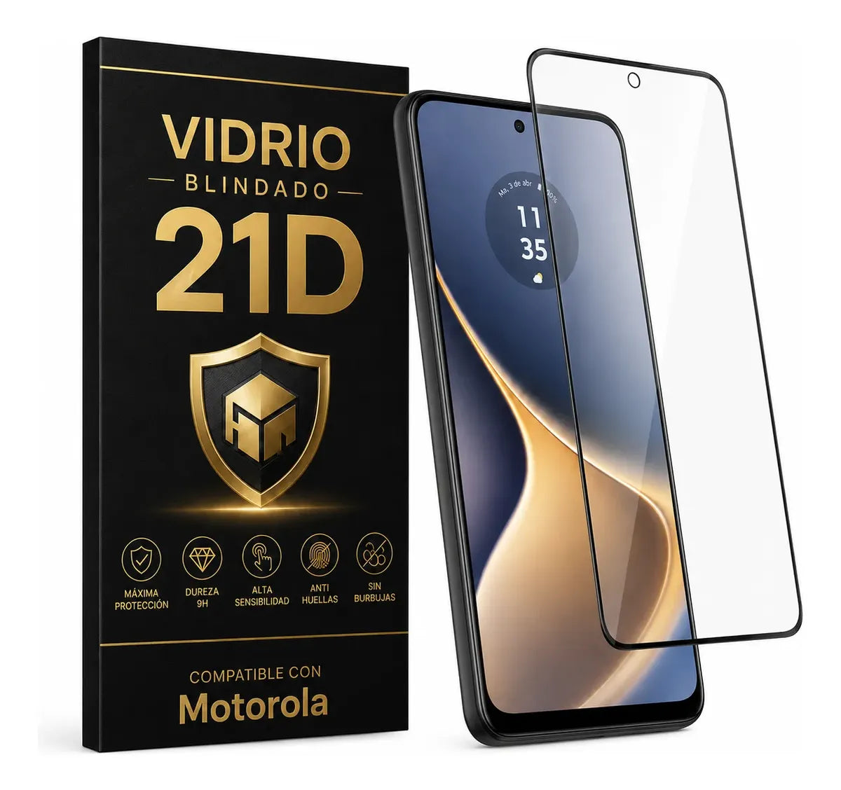 Vidrio Templado Blindado Protector Pantalla para Motorola