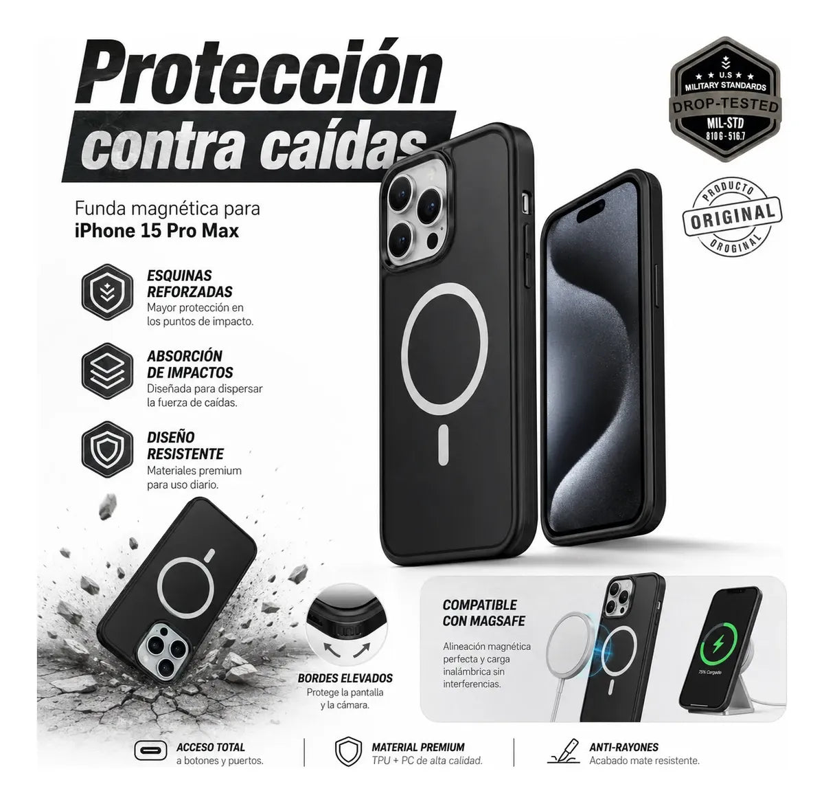Estuche Magnetico para Iphone
