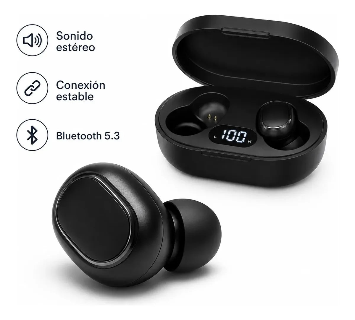 Audifonos Bluetooth Inalambricos In Ear Estuche Carga Tactil
