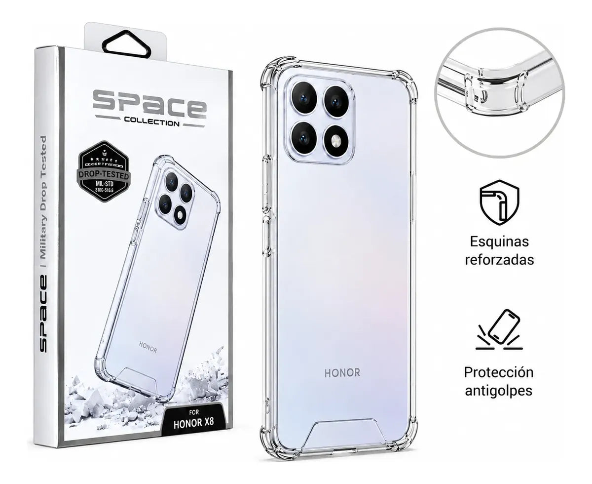 Estuche Space Antigolpes Transparente para Honor