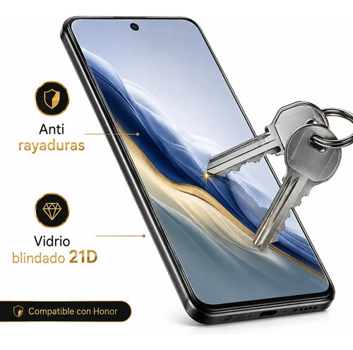 Vidrio Templado Blindado Protector Pantalla para Honor X5C