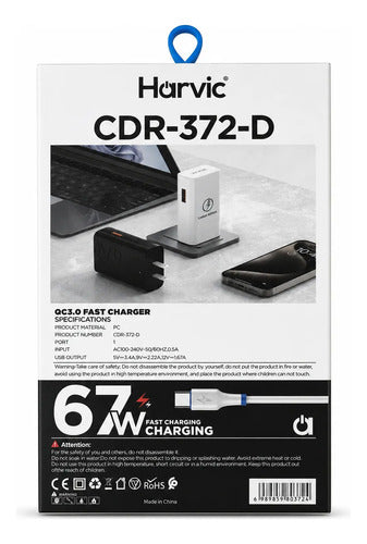 Cargador Pared Carga Rapida 20w Qc 3.0 Usb Cable Tipo C — foto 6