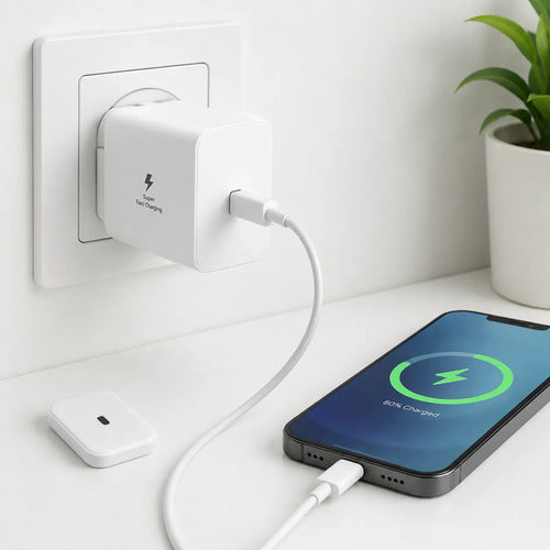 Cargador Pared 45w Usb C Carga Rapida Samsung iPhone Xiaomi