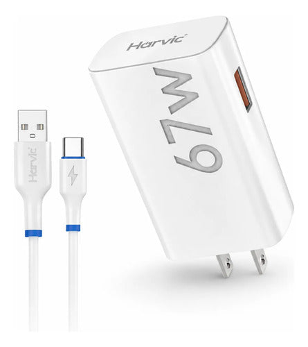 Cargador Pared Carga Rapida 20w Qc 3.0 Usb Cable Tipo C — foto 1