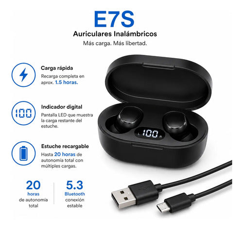 Audifonos Bluetooth Inalambricos In Ear Estuche Carga Tactil