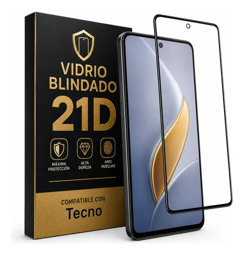 Vidrio Templado Blindado Protector Pantalla para Tecno Spark 20