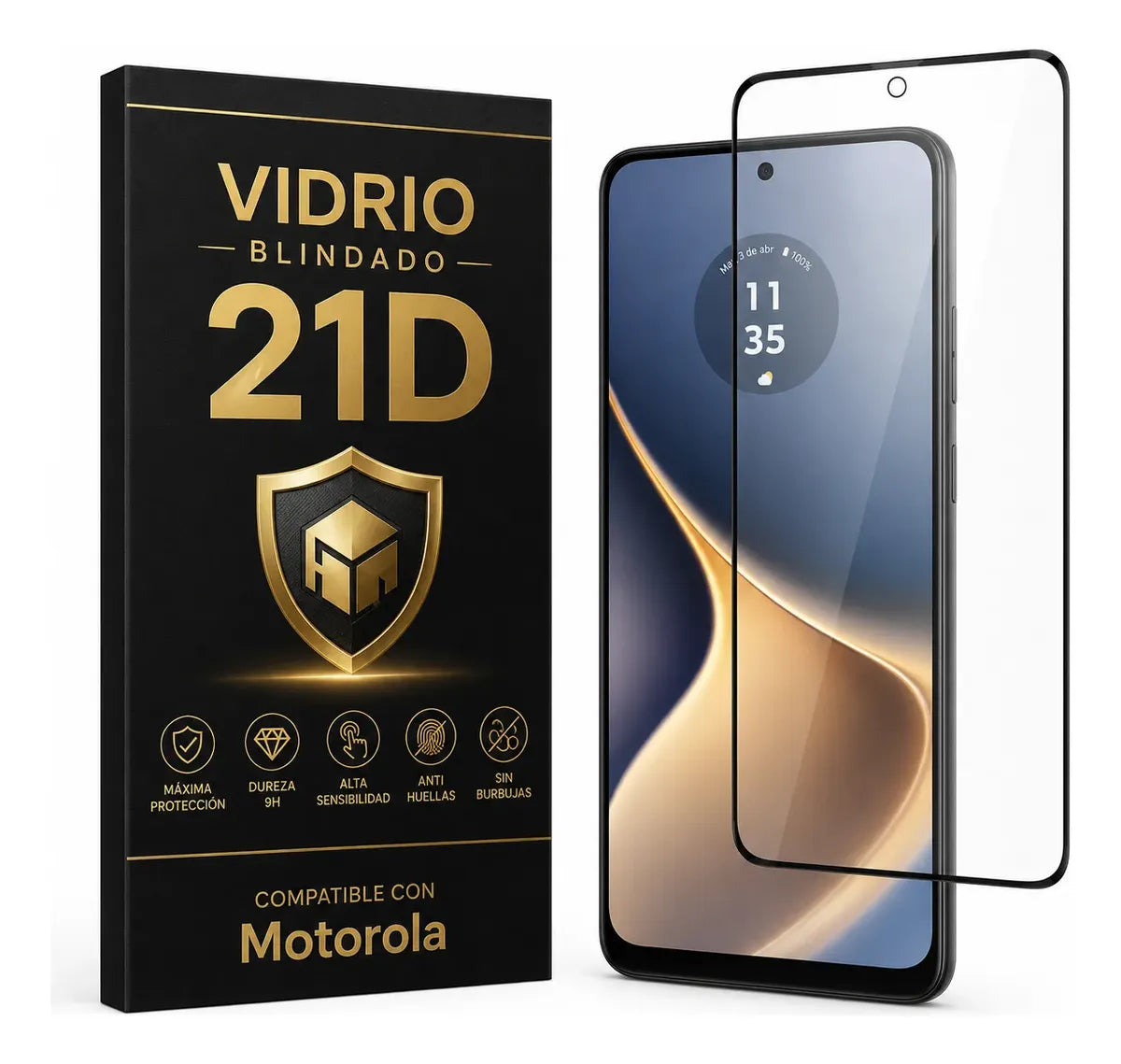 Vidrio Templado Blindado Protector Pantalla para Motorola