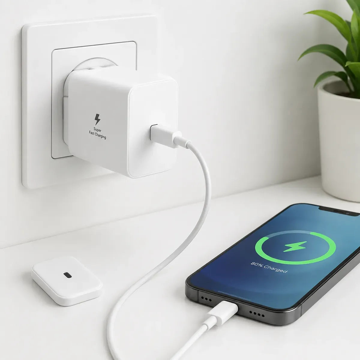 Cargador Pared 45w Usb C Carga Rapida Samsung iPhone Xiaomi