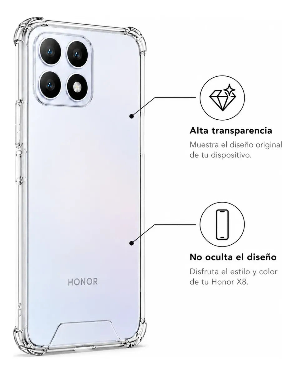 Estuche Space Antigolpes Transparente para Honor