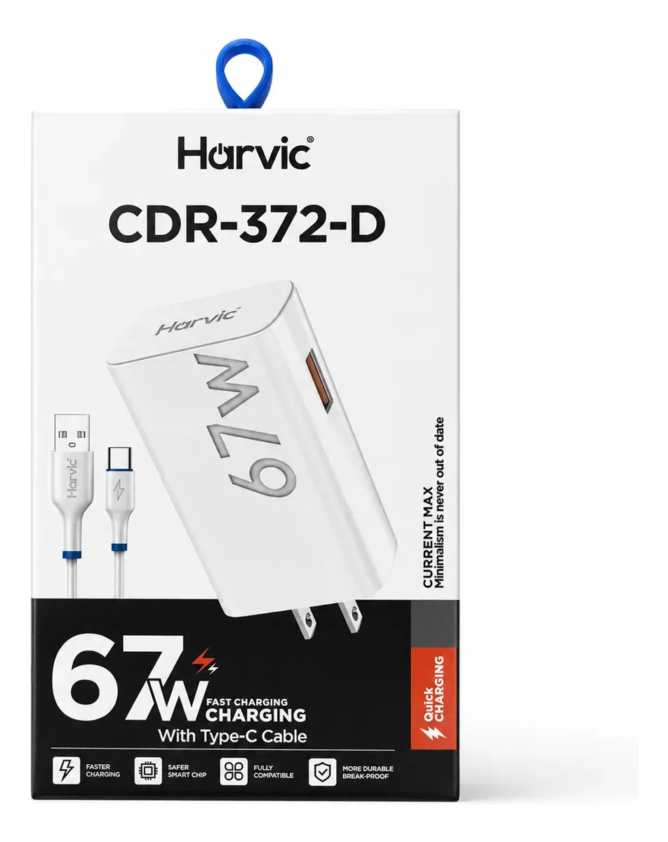 Cargador Pared Carga Rapida 20w Qc 3.0 Usb Cable Tipo C